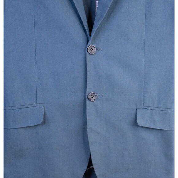 H&M Mens Blazer Sport Coat Two Button Casual Jacket Size 34R Classic FIT BLUE - Picture 3 of 11